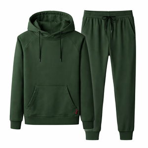 Ensemble de survêtement pour homme en coton de haute qualité, personnalisé, avec sweat à capuche et pantalon de jogging, anti-statique, pour l'automne - Product Image 4