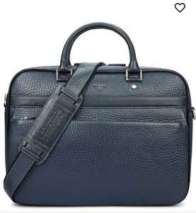 Maletín de Cuero Genuino Zolo para Hombre, Clásico, con Cierre de Cremallera, Ligero, Suave, Resistente, Color Marrón, para Viajes y Negocios - Product Image 1