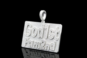 Colgante Imperial Personalizado para Hombre, con Diamantes CZ, Chapado en Oro, de Aleación - Product Image 3