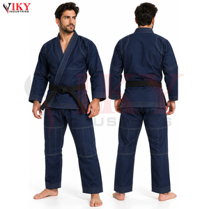 Nouveau produit tendance 2026 : Uniforme de Jiu-Jitsu Brésilien bleu marine avec doublure imprimée, directement de l'usine, par un fournisseur de qualité. - Product Image 2