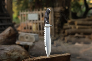 Custom Handmade D2 Steel Hunting Bowie Knife With <b>Comfortable</b> Grip Micarta Handle Hunting Bowie Camping Outdoor Knives - Product Image 4