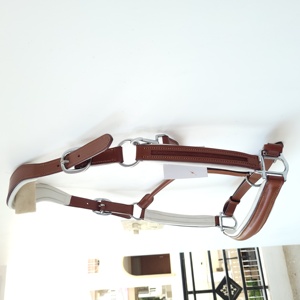 Collier de tête équestre anglais en cuir de haute qualité, personnalisé OEM, avec embout nasal conique super doux et rembourré, pour chevaux - Product Image 6