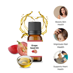 Grape <b>Seed</b> Oil 100% Pure Natural Cold Pressed Carrier Oil for Skin Care & Hair Health - Product Image 1