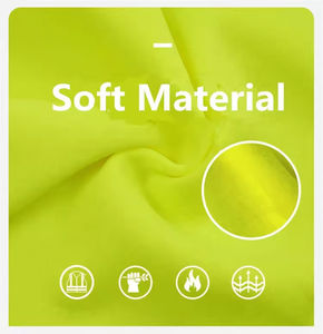 Sweat à capuche réfléchissant à haute visibilité avec fermeture éclair personnalisée à LED, classe 3 ANSI, imperméable, construction 100% nylon/polyester, sécurité - Product Image 5