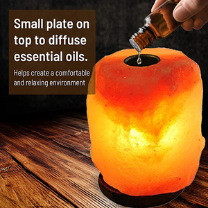 Himalayan Salt LED Light Electric Essential Oil <b>Diffuser</b> Lamp 200ml <b>Ultrasonic</b> Aroma Spa for Home Relaxation USB US Plug - Product Image 3