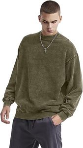 Sweat-shirts personnalisés en coton 100% délavé à l'acide, style vintage, en coton bouclette délavé aux minéraux, sweats à capuche épais, vente en gros, streetwear - Product Image 6