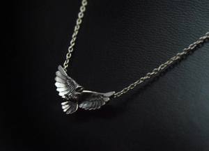 Flying <b>Owl</b> Pendant Necklace with Spread Wings | Diamond Animal <b>Jewelry</b> Hip Hop Style Third Party Certified for Sale - Product Image 2