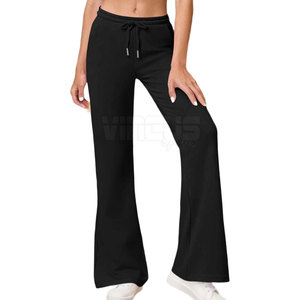 Latest Design OEM Service Women Flared <b>Pants</b> Comfortable Breathable Premium Quality Flared <b>Pants</b> For Women - Product Image 5