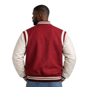 Giacca Letterman in Lana Kappa Alpha Psi Krimson & Kream, Abbigliamento per Fraternità Greca con Stile Varsity Classico e Comfort Premium - Product Image 2