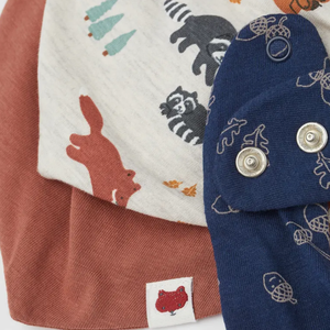 Bavoir bandana unisexe 100 % coton pour nouveau-né, en mousseline, à manches longues, motifs mignons et unis, absorbant, fourniture OEM - Product Image 2
