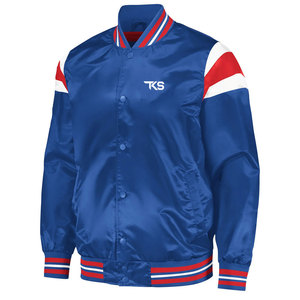 Estilo Urbano Moderno con Textura de Satén Premium, Ajuste Cómodo y Opciones de Diseño Personalizadas, Chaqueta Varsity de Satén - Product Image 2