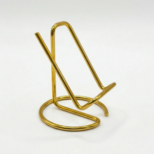 Expositor Metálico Dorado de Diseño Único, Soporte Móvil Multiusos de Acero Inoxidable de Alta Calidad - Product Image 1