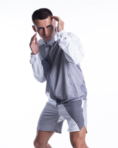 OEM <b>Wind</b> <b>Breaker</b> Sets Windproof Men Polyester Nylon Windbreaker Short Tracksuit Zipper Jackets and Shorts Two Piece Set - Product Image 1