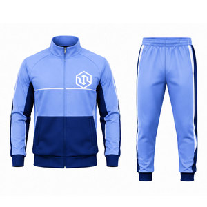Ensemble de survêtement classique pour homme |   Veste de sport à fermeture éclair intégrale et pantalon de jogging confortable pour l'entraînement, la musculation et la course à pied - Product Image 1