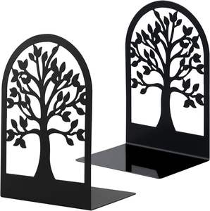 Heavy Duty Metal Bookends <b>For</b> Large <b>Books</b> Study Room Office Table <b>Storage</b> Organization - Product Image 1