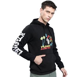 Sweat-shirt à capuche surdimensionné en molleton léger, personnalisable et vierge, pour hommes, impression sérigraphique - Product Image 6