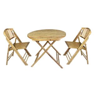 Hot Sale Handmade Bamboo Table and Chair <b>Set</b> for Living Room, Cafe & Resort Furniture - Product Image 2