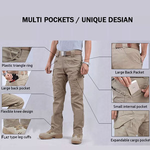 Lightweight <b>Cargo</b> <b>Pants</b> Solid Color <b>Working</b> <b>Pants</b> with Plus Size Option Customizable Private Label - Product Image 2