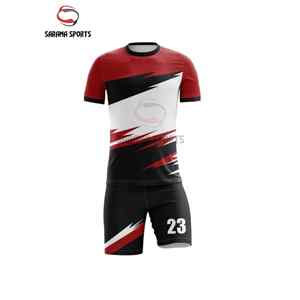 Ensemble de maillots de football personnalisables en gros – Tenue de football confortable avec uniforme par sublimation et nom personnalisé - Product Image 1
