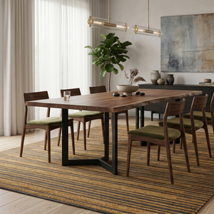 Tapis en laine tufté à la main marron moutarde à fines rayures dorées, moderne, antidérapant, écologique, épais, pour salon - Product Image 4