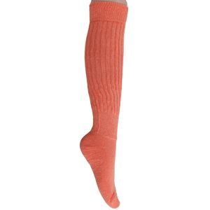 Light Orange Cotton <b>Knee</b>-<b>High</b> Slouch <b>Socks</b> for Women 6 Pairs-Shoe Size 5 to 10 - Product Image 3