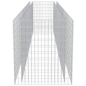 Jardinera Elevada Gabion de Acero Galvanizado Plateado, Macetas y Jardineras Versátiles - Product Image 6