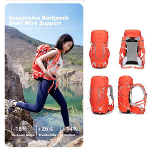 Large Capacity Outdoor Camping <b>Backpack</b> Water Resistant Internal Frame Rucksack Breathable Trekking Daypack - Product Image 3