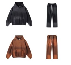 Conjunto de Sudadera y Pantalones con Lavado Ácido Estilo Vintage de Fábrica OEM, Personalización de Marca Disponible para Compradores Minoristas - Product Image 2