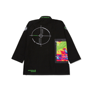 Kimono de BJJ Brésilien Noir de Haute Qualité, Ensemble Uniforme d'Arts Martiaux 100% Coton Respirant Coupe Ample Shoyorol 440g, Logo Personnalisé - Product Image 2