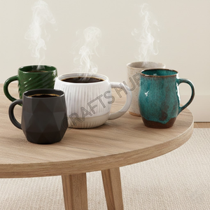 CRAFTS HUB Taza de Cerámica Ecológica Personalizable de 200-400 ml con Patrón Clásico de Mármol, Apta para Lavavajillas y Microondas, Caja de Regalo - Product Image 5