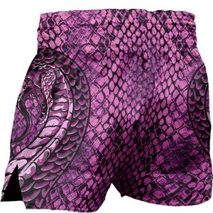 Muay Thai short custom logo satin fabric breathable lightweight gym training shorts <b>elastic</b> waistband fitness wear for men women - Product Image 4