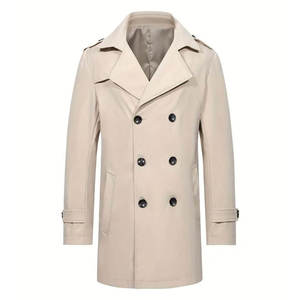 Elegante Abrigo Largo de Lana para Hombre, Chaqueta de Invierno Cálida, Gabardina para Otoño, Ropa de Calle Informal y Formal, Venta al por Mayor - Product Image 4