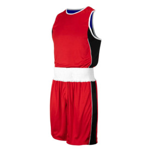 Ensemble d'uniformes de boxe professionnels unisexes réversibles 2 pièces (haut et short) pour adultes, entraînement MMA, combat en cage, kickboxing, arts martiaux 100% - Product Image 1