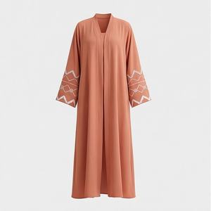 Nouvelle Abaya Modèle Simple en Coton, Vente en Gros, Robe Kaftan Ouverte pour Femmes, Vêtements Islamiques de Haute Qualité, Approvisionnement en Gros - Product Image 1