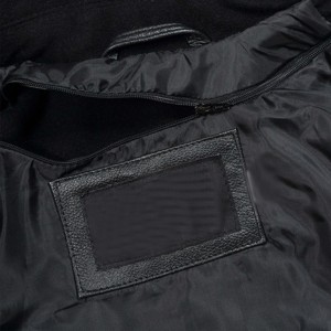 Stylish Unisex Wool Stand Collar Varsity <b>Jacket</b>-Geometric Patchwork Design High Quality Warm <b>Winter</b> Casual Wear - Product Image 6