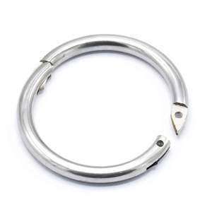 Anillo Nasal para Toro de 2.5 Pulgadas, Anillo Nasal de Acero Inoxidable Resistente para Ganado, con Tornillo, para Exhibición y Uso Veterinario en Animales de Granja - Product Image 6