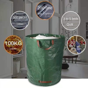Sacca da giardino in plastica di grande capacità per <span class=keywords><strong>foglie</strong></span> decidue e raccolta immondizia foglia morta borsa di stoccaggio - Product Image 6