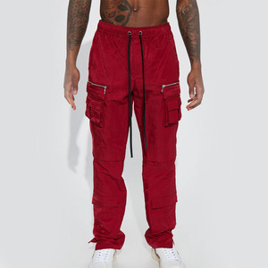 Best Quality Men's <b>Cargo</b> <b>Pants</b> With Multiple Pockets <b>Elastic</b> <b>Waist</b> Casual Style Midweight Canvas Trousers Zipper Fly Autumn Wear - Product Image 3