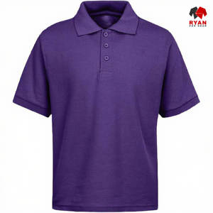 Polo homme premium, coupe classique décontractée, respirant, doux, élégant, à porter au quotidien, manches courtes, motif uni - Product Image 1