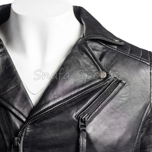 Unique Design Trendy Stylish Zip Up Real <b>Leather</b> <b>Jacket</b> Stylish Zip Up <b>Winter</b> Season Regular Fit <b>Jackets</b> - Product Image 3
