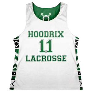 Camisetas de Lacrosse Personalizadas OEM de Alta Calidad para Mujer, Reversibles, de Malla, Sublimadas, de Secado Rápido, para Prácticas de Equipo - Product Image 3