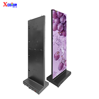 Display LED Pieghevole P2.5 con Cabinet in Ferro, Schermo Pubblicitario Digitale per Interni, Segnaletica LED Portatile per Negozi, Centri Commerciali ed Esposizioni