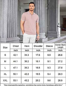 Tejido de punto de alto rendimiento para camisetas de hombre: corte atlético que absorbe la humedad y es antiarrugas para golf y entrenamientos en el gimnasio - Product Image 5