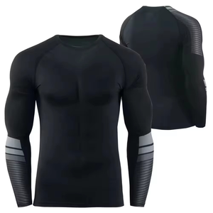 Camiseta de natación de secado rápido personalizada para MMA, Rashguard de Jiu Jitsu, Rashguard estampado para hombre, Rashguard de manga larga. - Product Image 1