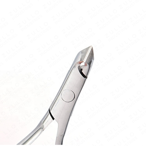 Pince à cuticules fine en acier inoxydable robuste, argentée, outil professionnel de podologie et de manucure, personnalisable OEM - Product Image 2