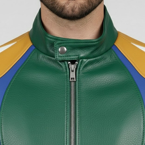 Nonwoven Leather <b>Jacket's</b> Genuine Leather Sheepskin <b>Shearling</b> Decoration Winter Latest Winter Season <b>Bomber</b> Winter <b>Jacket</b> Men - Product Image 3