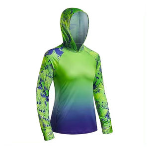 Hoodie unisexe blanc à manches longues UPF 50 anti-UV, chemise de pêche, haut pour adulte, pull-over uni en polyester - Product Image 3