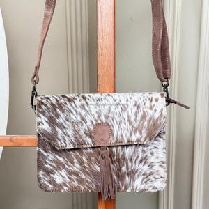 Bolso cruzado de cuero de vaca de lujo para mujer, bolsos de hombro minimalistas populares a la moda, bolso femenino de alta calidad personalizado - Product Image 6