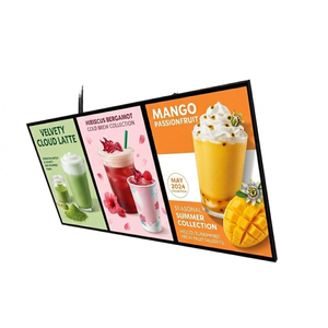 Boîte lumineuse LED fine en aluminium noir à cadre à clipser, faible consommation, pour affichage de posters de cinéma et publicité intérieure - Product Image 1