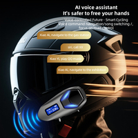 Casque de moto avec système de communication, caméra DVR Bluetooth 6.0 étanche, radio FM, musique HiFi, batterie longue durée